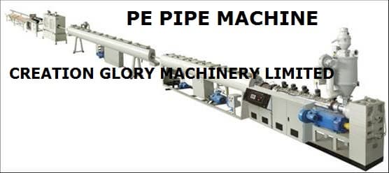 HDPE pipe extrusion machine
